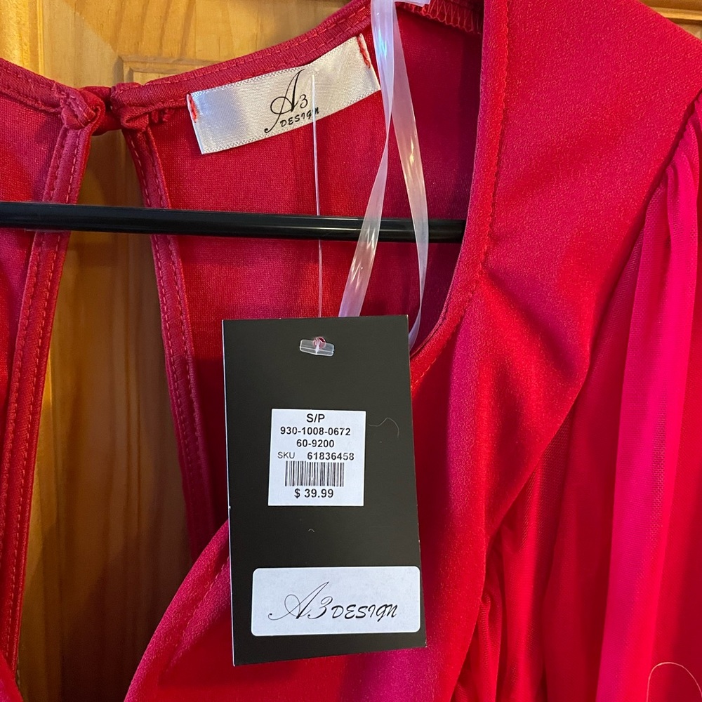 Short red dress